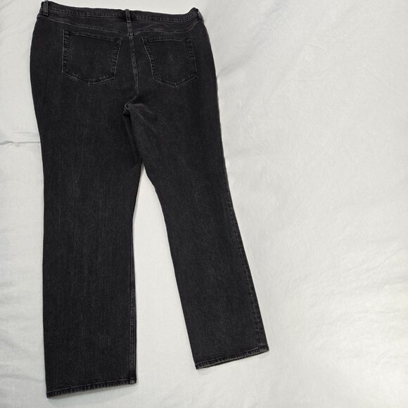 ABERCROMBIE & FITCH The '90s Slim Straight Hi-Rise Black Jeans Size 36/22R NEW! - Picture 4 of 16